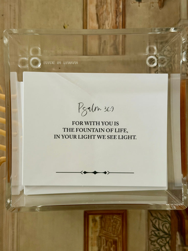 Scripture Box- Cross Medallion