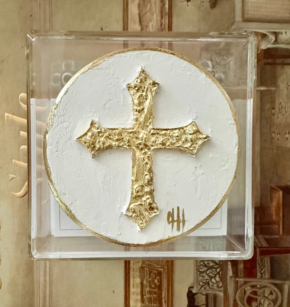 Scripture Box- Cross Medallion
