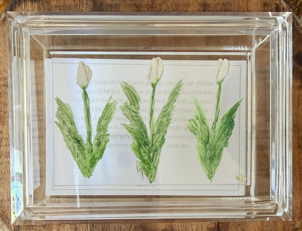 Children's Scripture Box- Pink Tulips