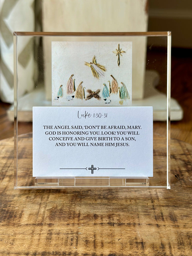 Nativity 30 days of Scripture on Acrylic