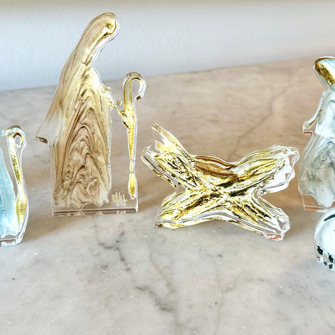7 Piece Acrylic Nativity Set