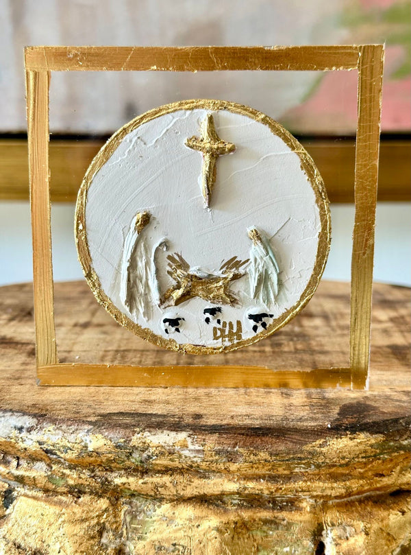 Nativity Intaglio Acrylic Block