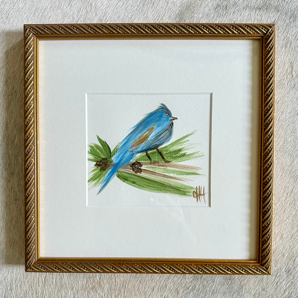 Watercolor Blue Bird ll