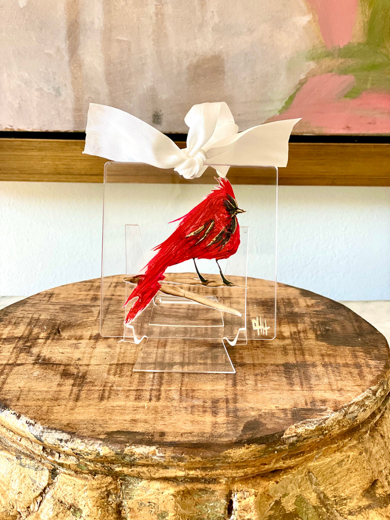 Red Bird Fine Art Print Acrylic Hanger