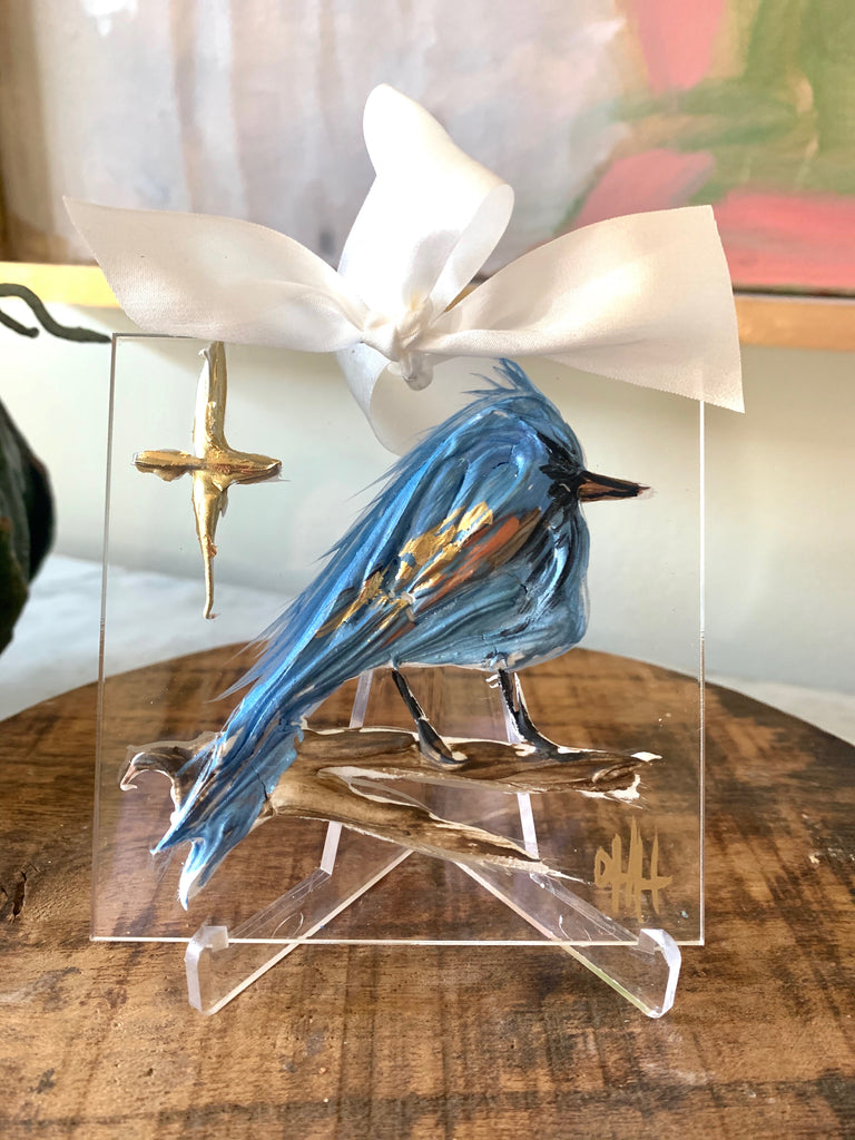 Acrylic Blue Bird Hanger