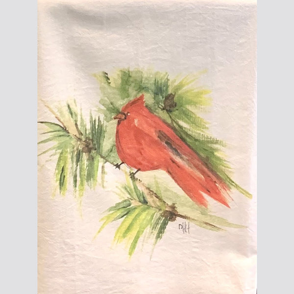 Redbird Tea Towel